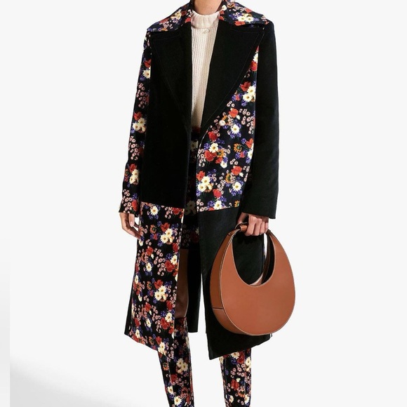 STAUD Candice Coat Black Floral - Picture 2 of 7